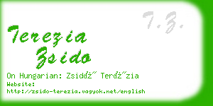 terezia zsido business card